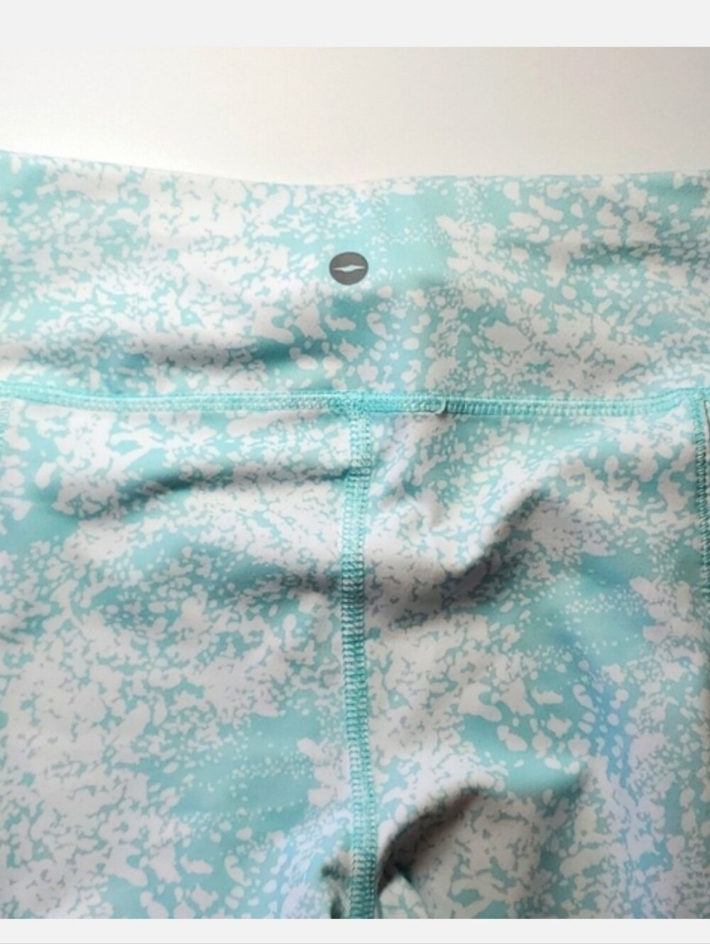 Girl's Tank And Leggings Outfit Size 7-8 Floral Seafoam Green White